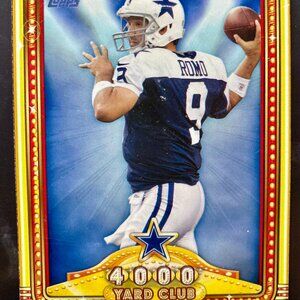 Tony Romo Card Bundle: 2012 Crown Royale & 2012 Topps 4,000 Yard Club
